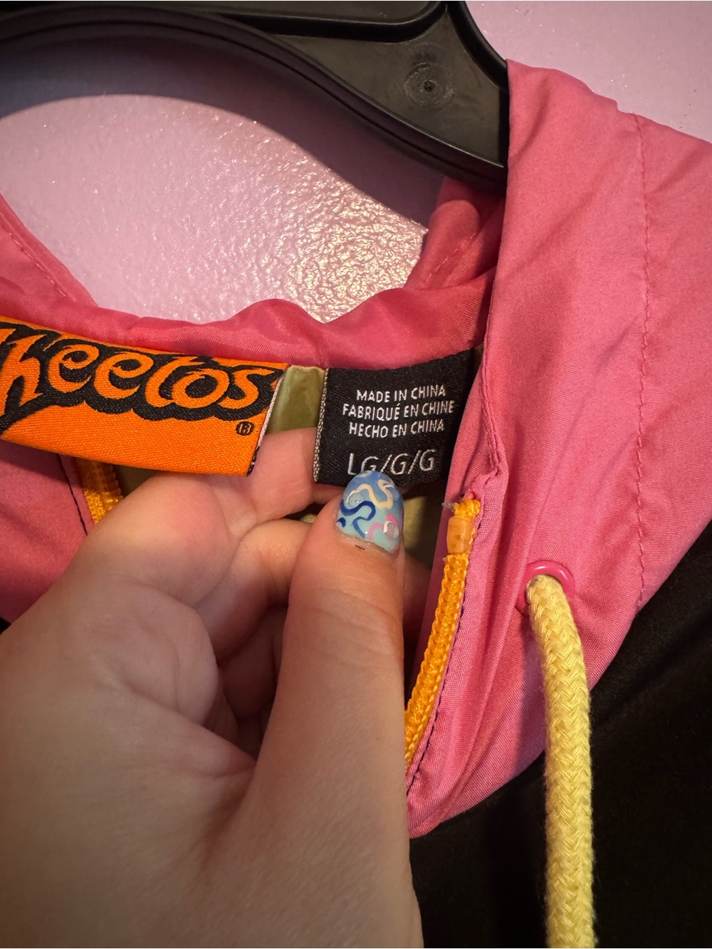 Cheetos Colorblock Zip Jacket - Black, Pink & Yellow - Picture 3 of 5
